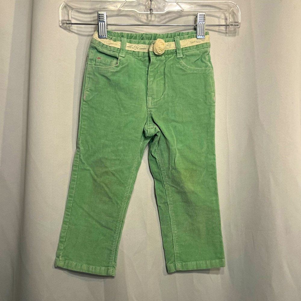 Green Corduroy Genuine Kids by Oshkosh Girl Pants Size 2T